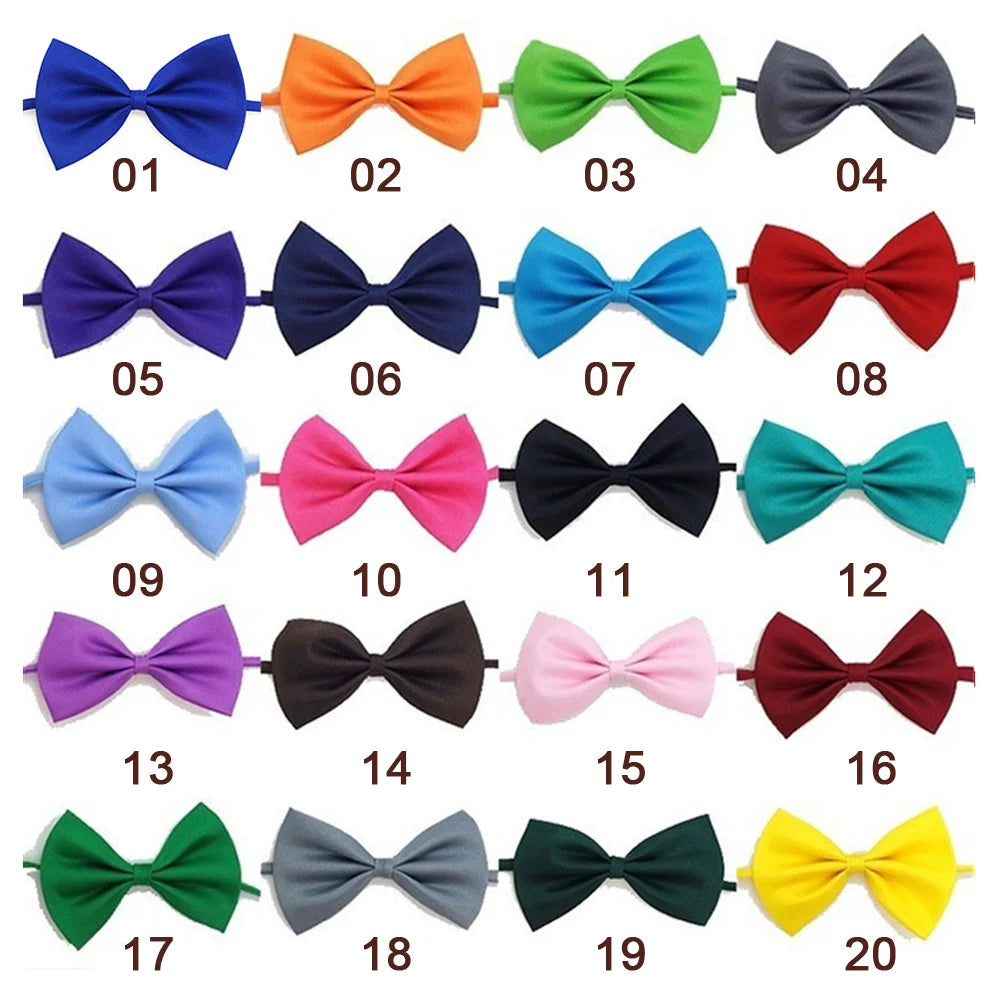 50 / 100Pcs Adjustable Pet Bow Tie