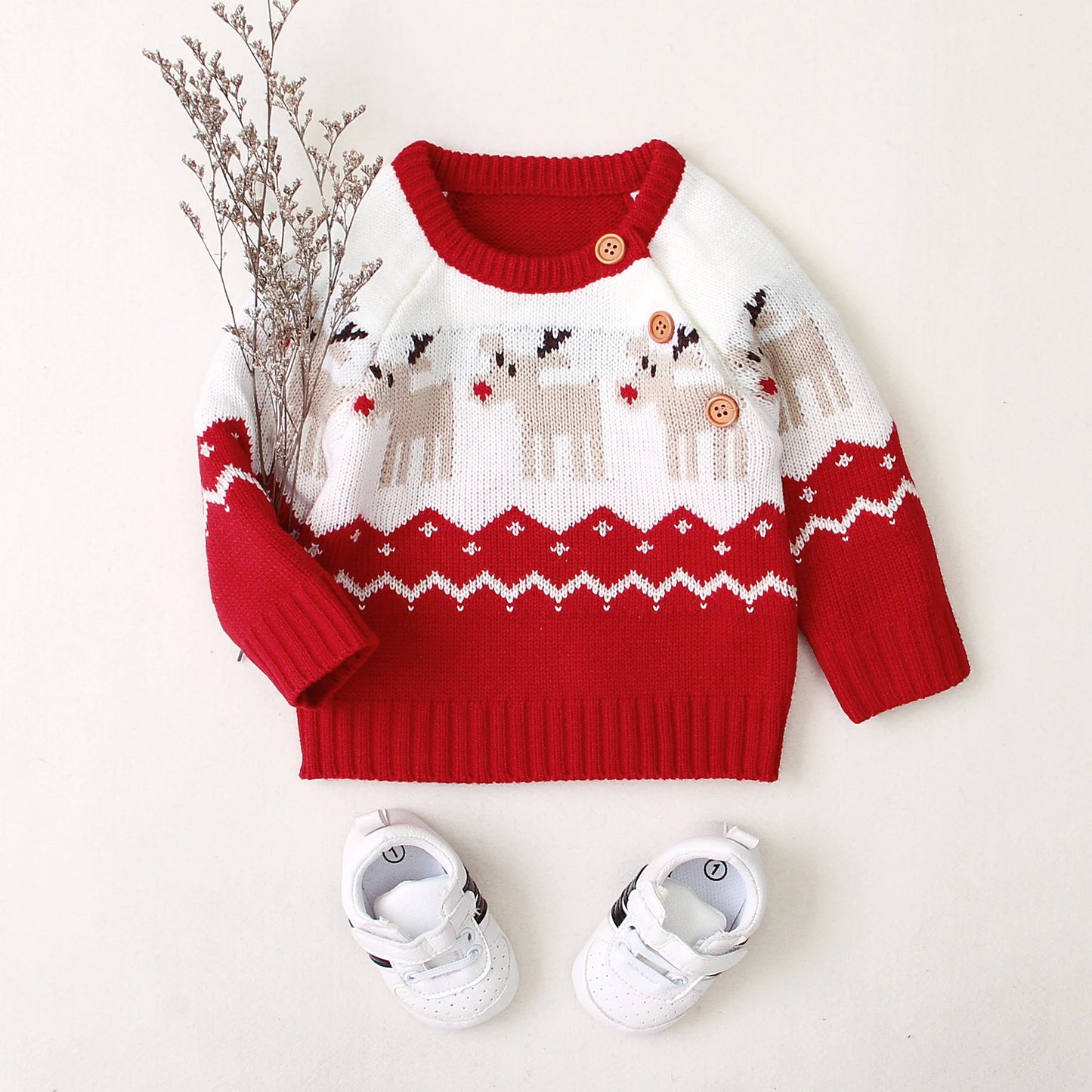 Ma&Baby 0-18M Christmas Newborn Sweater