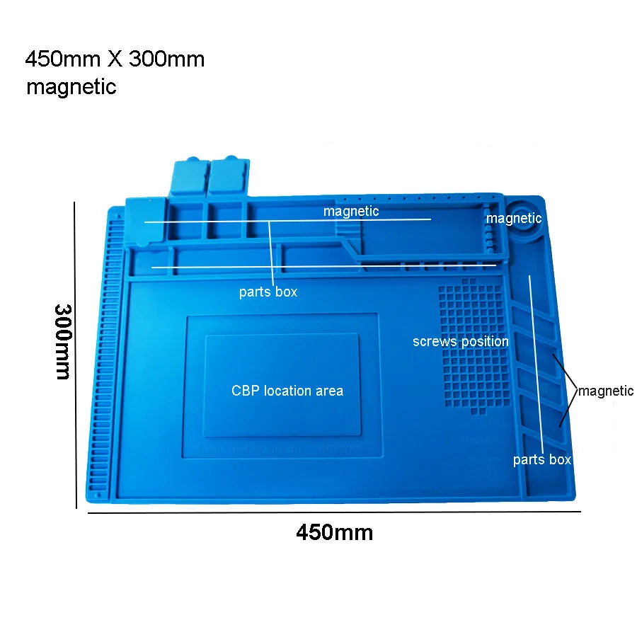 Silicone Soldering Desk Platform Pad