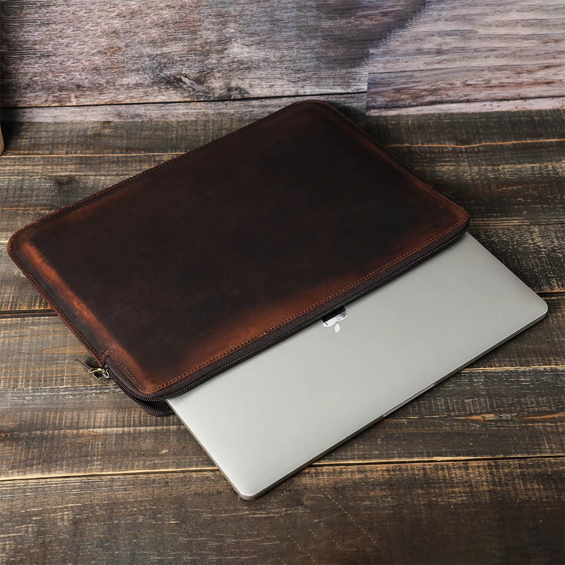 Laptop Briefcase Men Cowhide