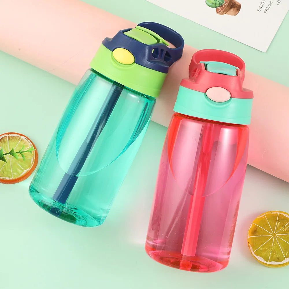 480ml Water Bottle With Straw