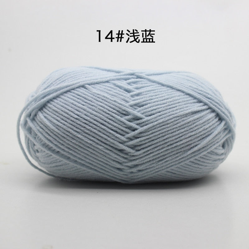 50g/Set 4ply Milk Cotton Knitting Wool Yarn