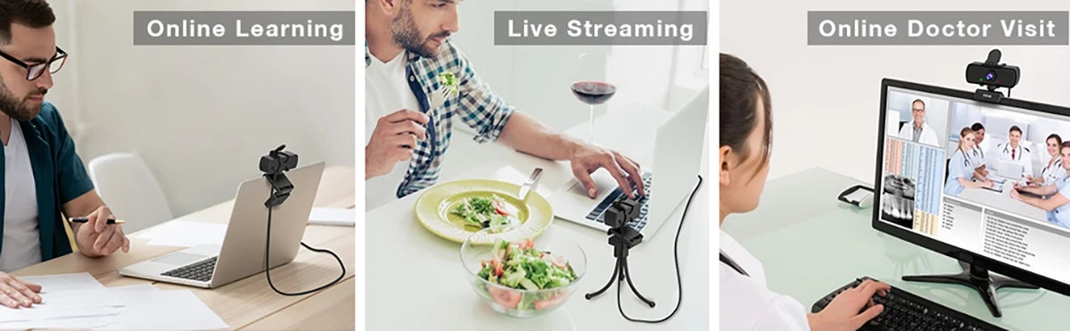 K420 1440p USB Webcam with Microphone & Tripod