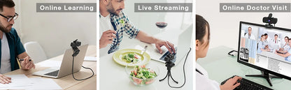 K420 1440p USB Webcam with Microphone & Tripod