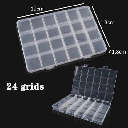Plastic Box With Compartment Slot Organizer