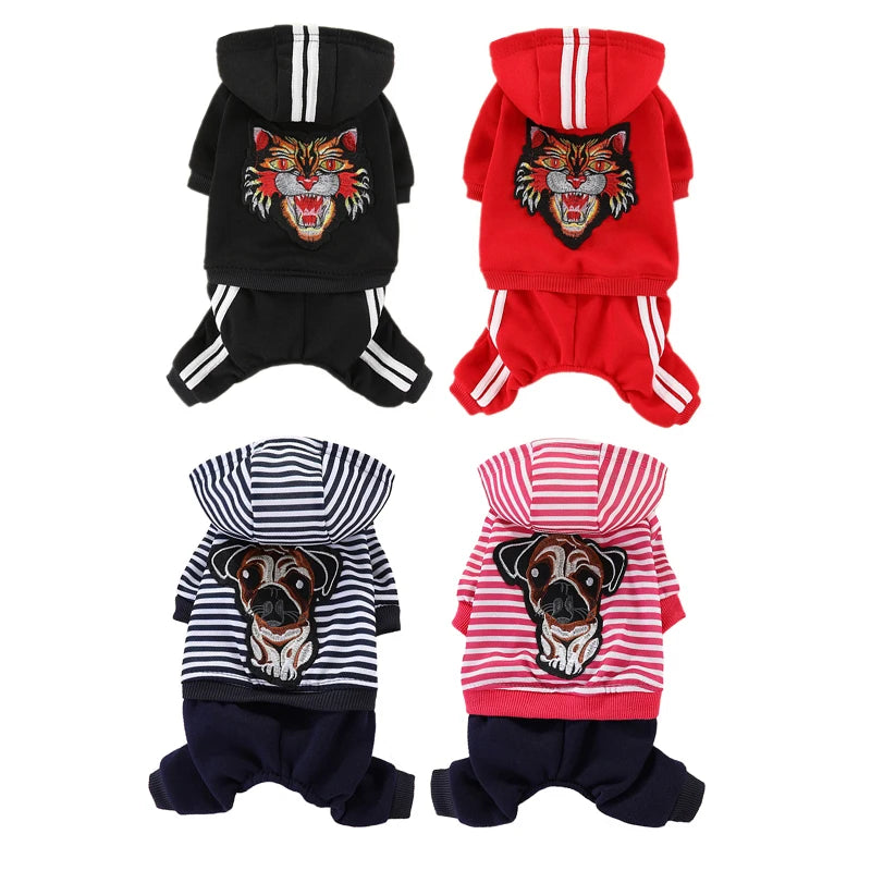 Cotton Dog Pajamas Romper Jumpsuit
