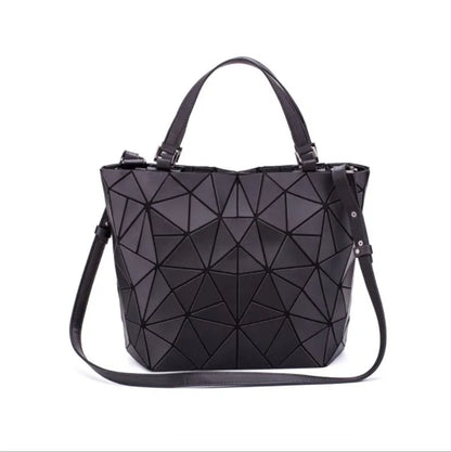 Luminous Geometric Reflective Tote Bag