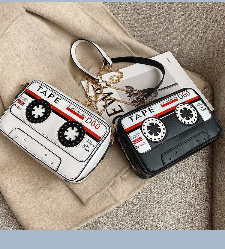 Cartoon Tape Shape Crossbody Bag