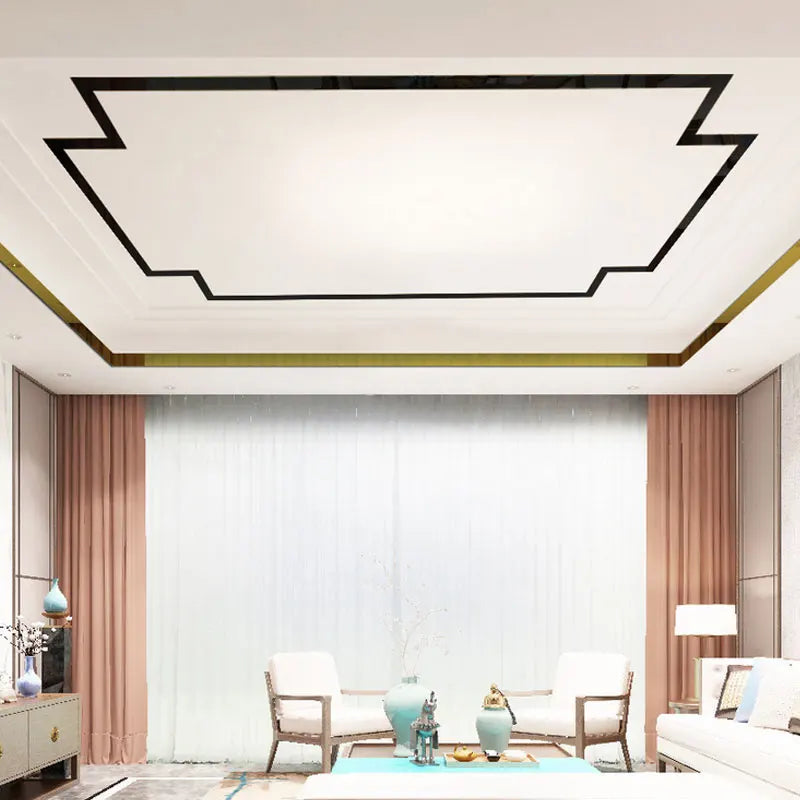 Acrylic Mirror Wall Strips Set