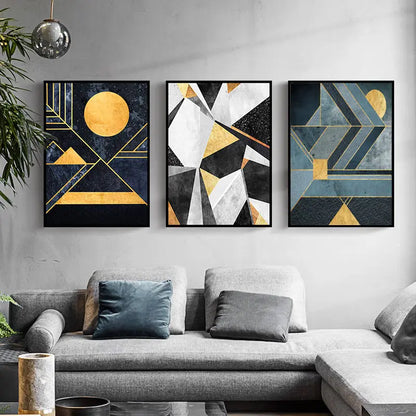 Nordic Abstract Geometry Home Deco Wall Art