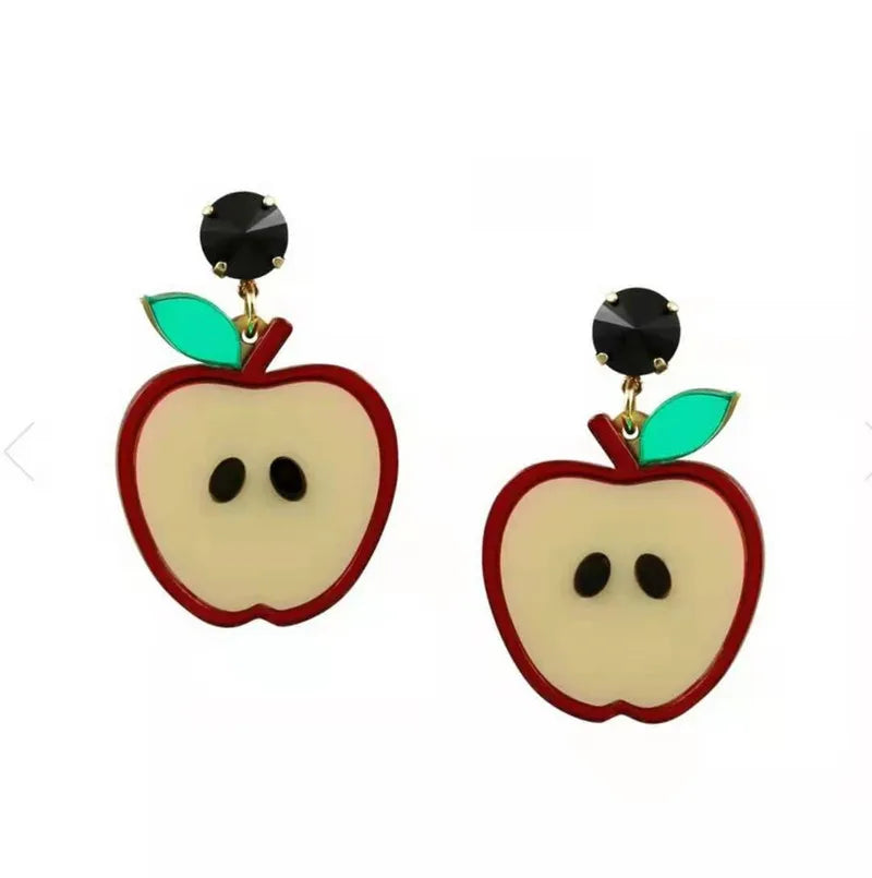 Fruit Vegetables Acrylic Drop Earrings