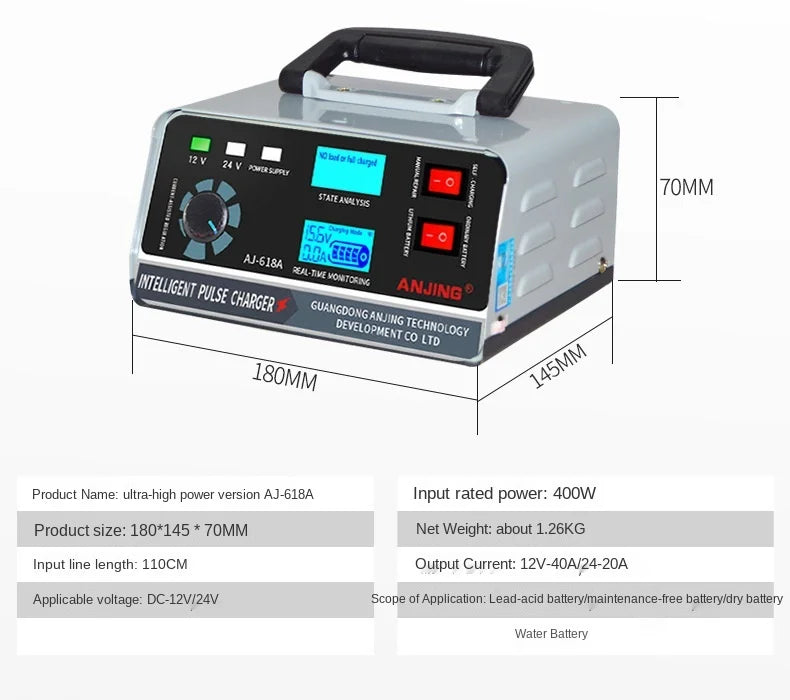Smart Pulse Battery Charger 12V/24V
