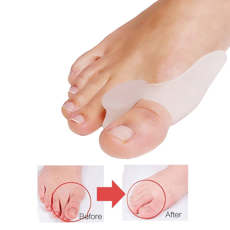 2Pcs=1Pair Silicone Toes Separator