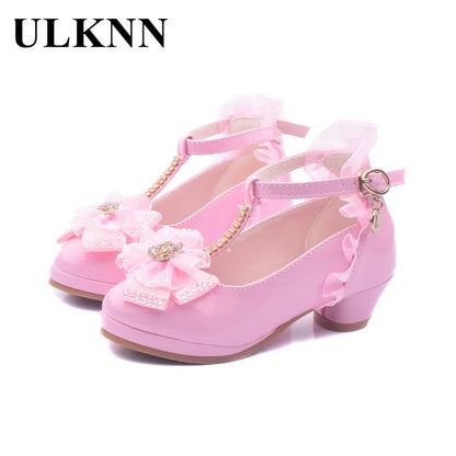 Ulknn Children Party Leather Shoes