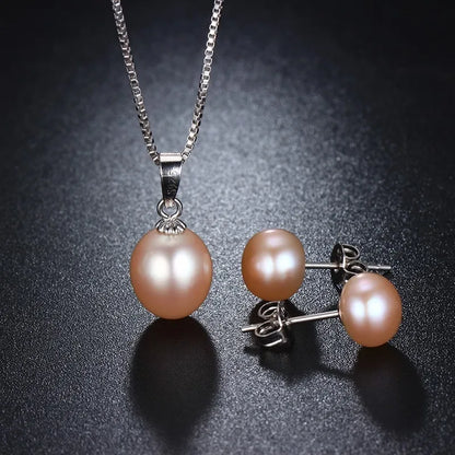 Hengsheng Natural Pearl Jewelry Set