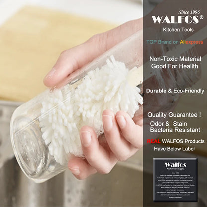 Walfos 1 Piece Sponge Convenient Bottle Cleaning Brush