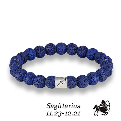 12 Zodiac Signs 8mm Beads Bracelets