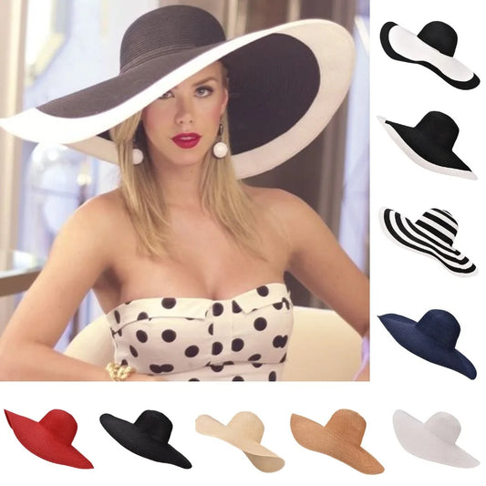 Lawliet 7.1''/18cm Foldable Oversized Wide Brim Straw Hat