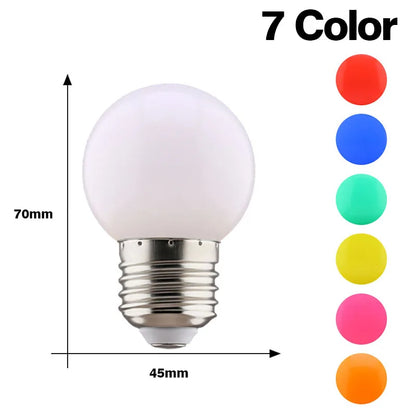 20pcs Colour LED Bulb E27 220V