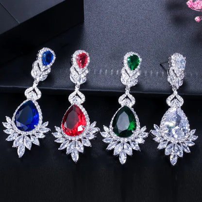 Cww Zircons Elegant Evening Earrings