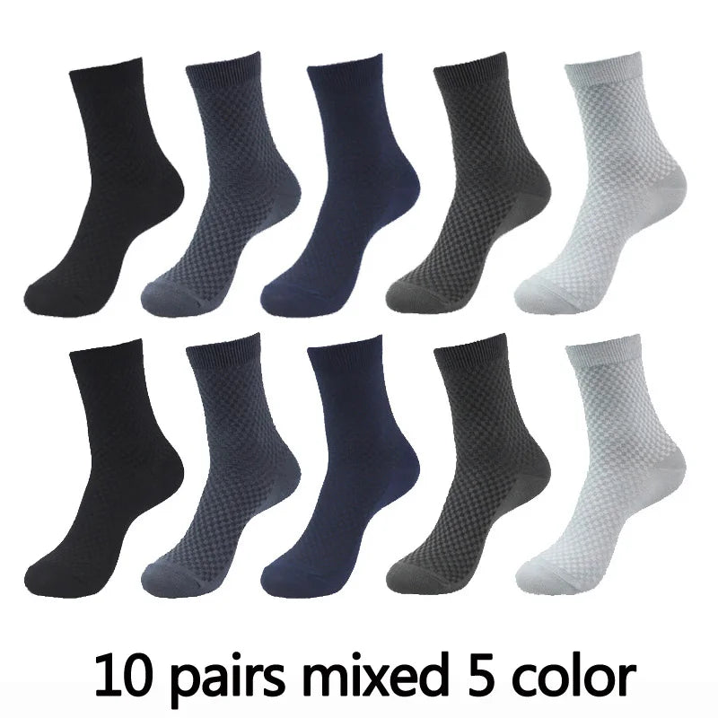 Men’s Bamboo Fiber Compression Socks 10 Pairs