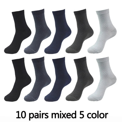 Men’s Bamboo Fiber Compression Socks 10 Pairs