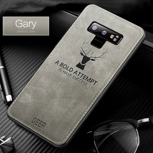Deer Luxury Fabric Case For Samsung Galaxy