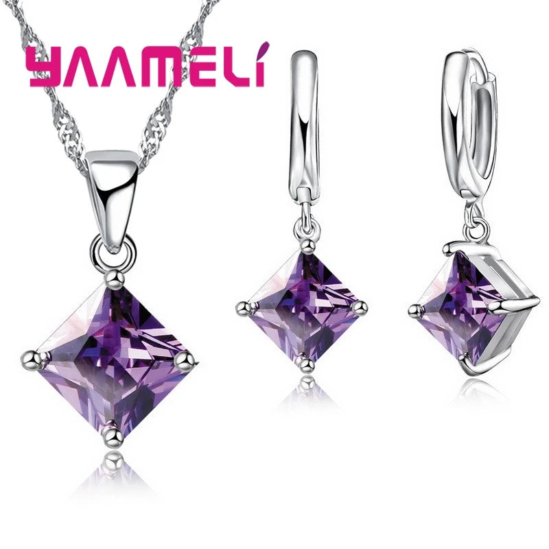 925 Sterling Silver Necklace & Earring Set