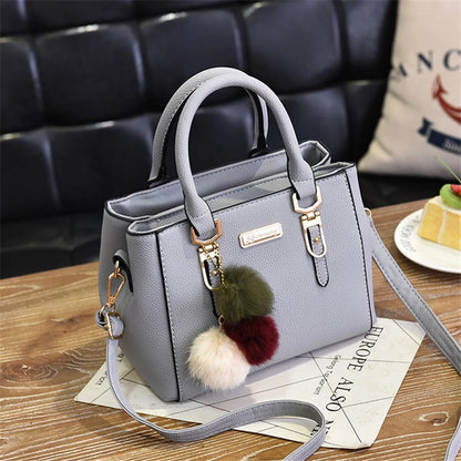 Large Capacity PU Leather Shopper Tote Bag
