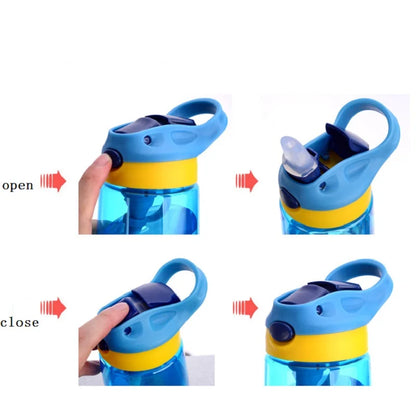 480ml Water Bottle With Straw
