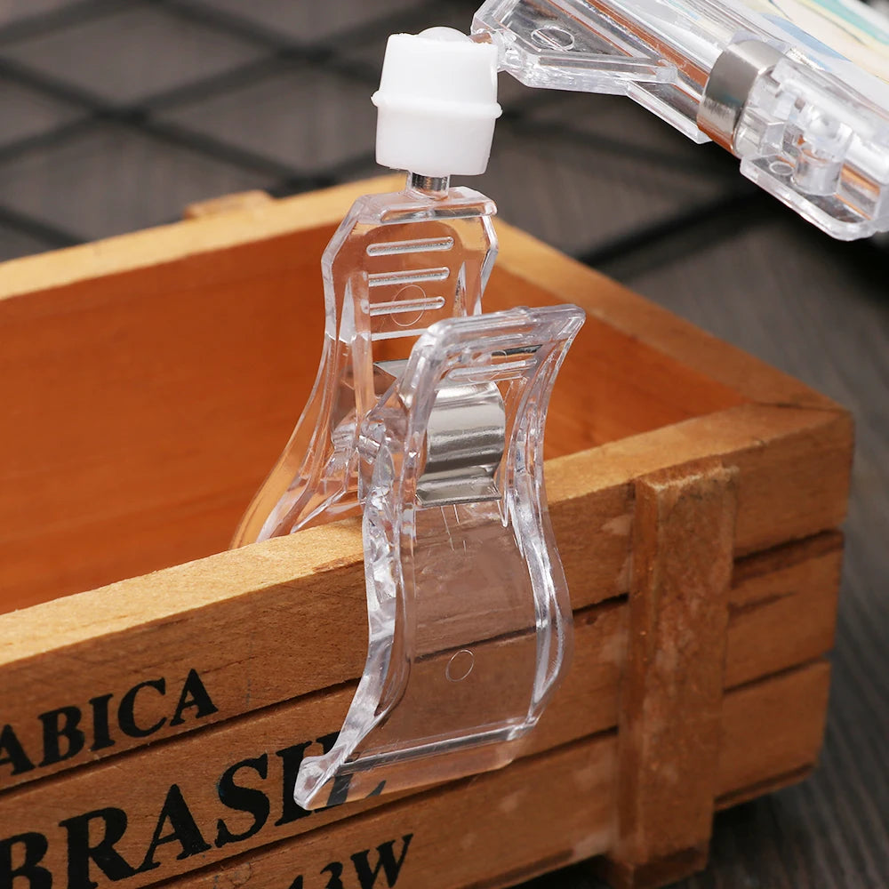 Transparent Plastic Shelf Sign Display Clip