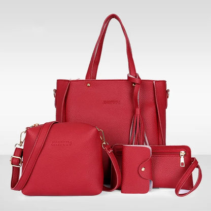 PU Leather Handbag Set
