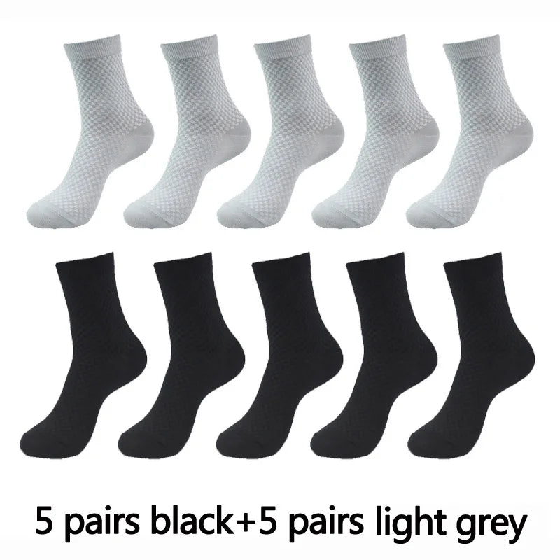Men’s Bamboo Fiber Compression Socks 10 Pairs