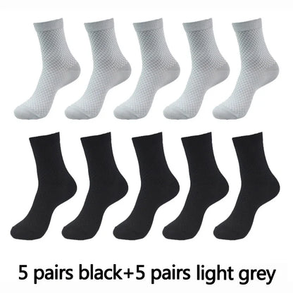 Men’s Bamboo Fiber Compression Socks 10 Pairs