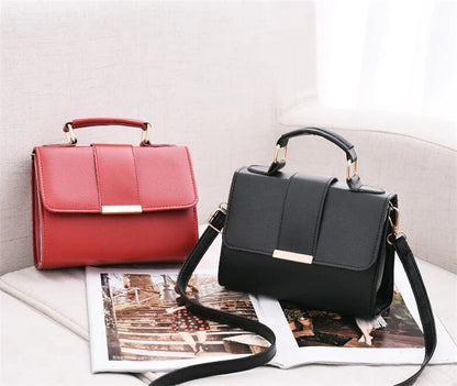 Classic PU Leather Flap Crossbody Handbag
