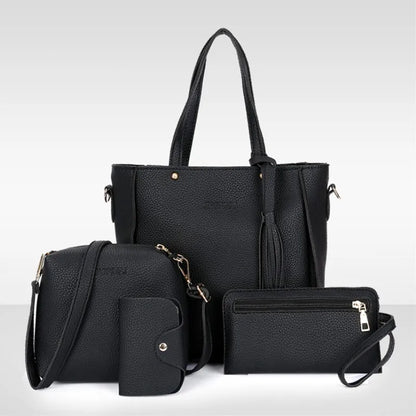 PU Leather Handbag Set