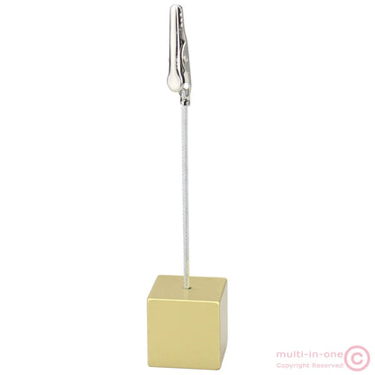 Color Cube Stand Alligator Wire Photo Clip