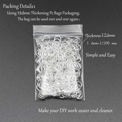 50-200Pcs/lot 3-20 mm Split Rings Connectors For DIY Jewelry