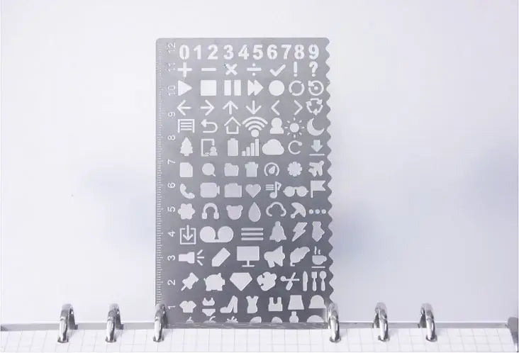 Stainless Steel Drawing Template Ruler