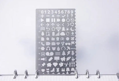 Stainless Steel Drawing Template Ruler