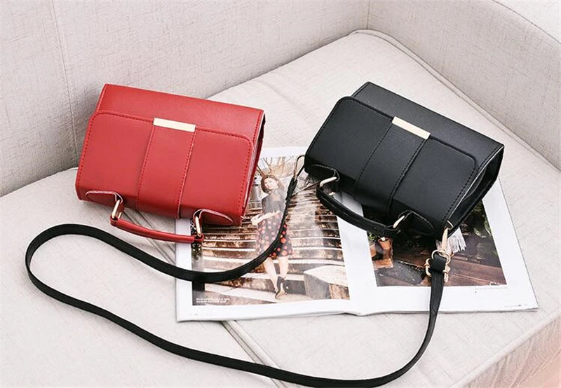 Classic PU Leather Flap Crossbody Handbag