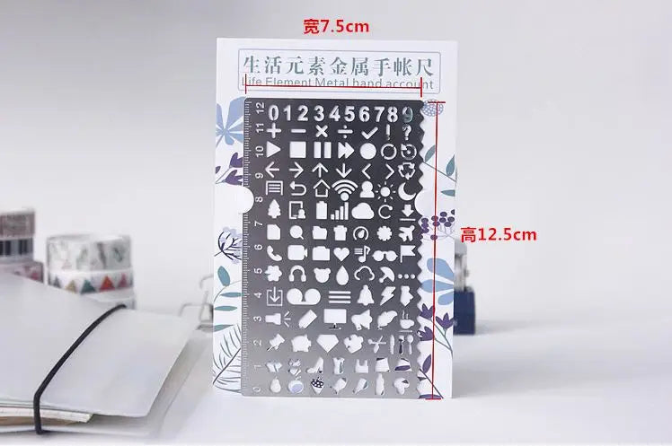 Stainless Steel Drawing Template Ruler
