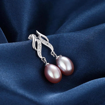 Hengsheng  925 Sterling Silver Pearl Earrings