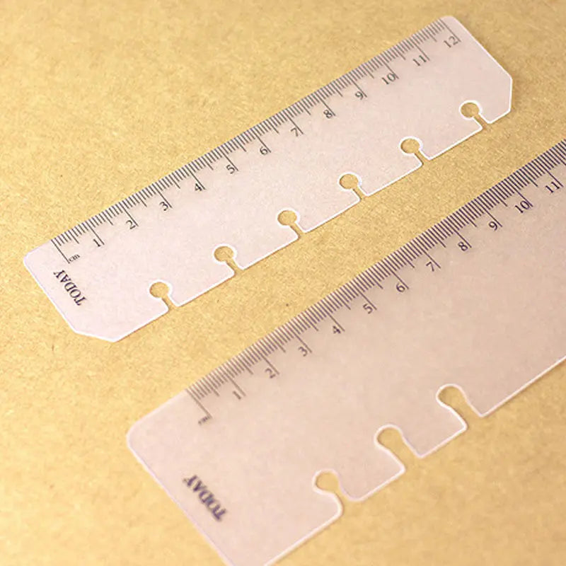 Frosted Planner Bookmark Ruler for A5, A6 & A7 Ring Binders
