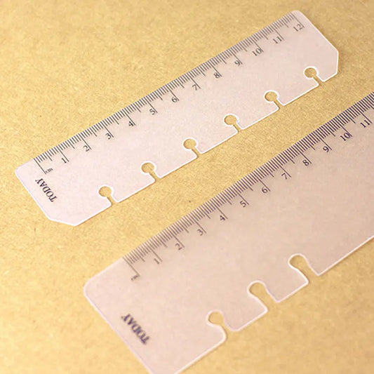 Frosted Planner Bookmark Ruler for A5, A6 & A7 Ring Binders