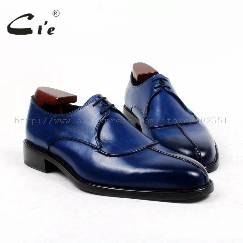 Cie Round Toe Bespoke Men Calf Leather Handmade Shoes