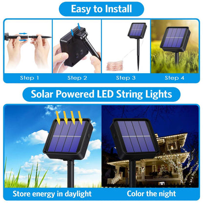 LED Solar Fairy Outdoor Lights