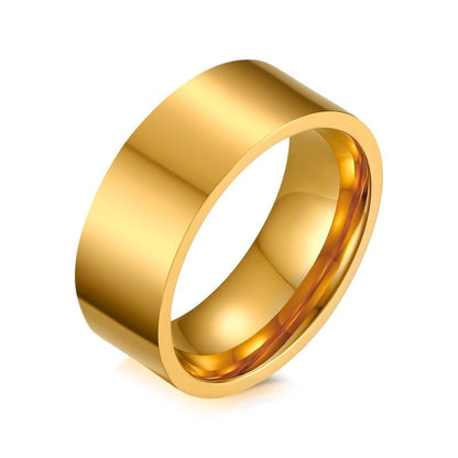 Vnox Personalize His and Hers Wedding gold ring