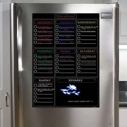 Magnetic Weekly Planner Whiteboard for Fridge