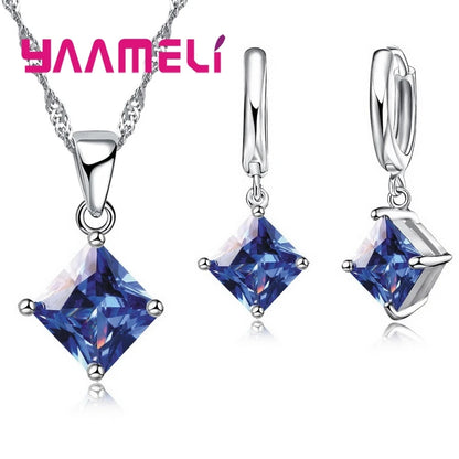 925 Sterling Silver Necklace & Earring Set